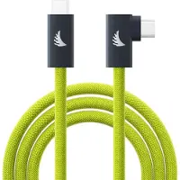 Angelbird USB-C 3.2 Solid Flex Tether Cable Right-Angle Lime
