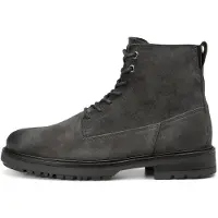 Marc O'Polo Marc OߴPolo Herren Boots aus Leder zum Schnüren, Grau (Dark Graphite), 44