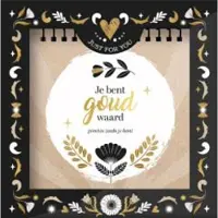 Lantaarn Tischkalender - Nur für dich - Du bist Gold wert