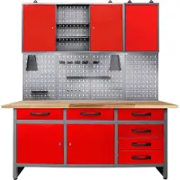 Ondis24 Werkstatt-Set 160 cm, mit LED