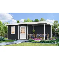 Weka Saunahaus 28 mm SALO anthrazit x B x T x H x 601 x 298 x 237