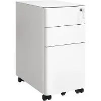 Songmics Büroschrank mit Rollen und Schloss B34OFC030W01