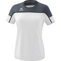 Erima Change By T-Shirt Weiß/Schiefergrau/Schwarz - 42