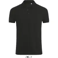 Sol SOLs 01708 | Herren Phoenix Polo / Gekämmte, ringgesponnene Baumwolle - Farbe: Black - Größe: M