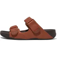 FitFlop Gogh Moc Slide In Leather Dark Tan Größe EU 42