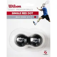 Wilson Electronics Staff Squash Red Dot 2 Pack Ball WRT617700 Black One size