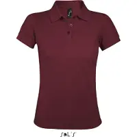 Sol SOLs 00573 | Damen Polo Shirt Prime - Farbe: Burgundy - Größe: S