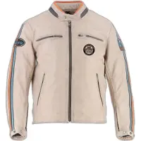 Helstons Ace 10 Years Beige Leather CE Jacke Größe XL