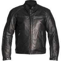 Helstons Rocket Motorrad Lederjacke, schwarz, S