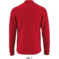 Sol SOLs 02087 | Herren Long-Sleeve Piqué Polo Shirt Perfect - Farbe: Red - Größe: XXL