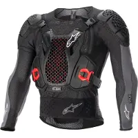 Alpinestars Bionic Plus V2 Protektorenjacke Schwarz Anthrazit Rot Größe XL