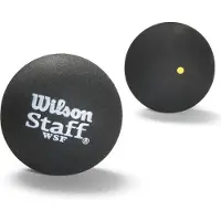 Wilson Staff Squash Yellow Dot 2 Pack Ball WRT617800 Black One size