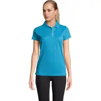 Sol SOLs 01179 | Womens Sports Damen Poloshirt Performer - Farbe: Aqua - Größe: XXL