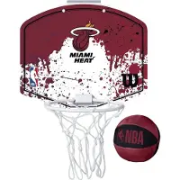 Wilson NBA Miami Heat Mini Basketball Indoorball Rot || Größe ONE