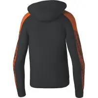 Erima Herren EVO STAR Kapuzensweat 1072410 XL - Schwarz/Orange - XL