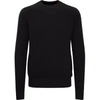 Casual Friday Strickfleece-Pullover "Strickpullover CFKristian", Herren, Gr. L, blau (schwarz navy), Obermaterial: 100% Baumwolle CO., Pullover Strickfleece-Pullover