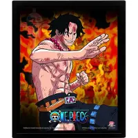 Pyramid ONE PIECE - Brothers Burning Rage - Poster lenticulaire 3D 26x20cm