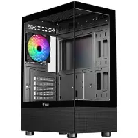 ITek SHOWBUI 33B, Tower, PC, Schwarz, ATX, micro ATX, Mini-ITX, Blau, Grün, Rot, Taschenlüfter