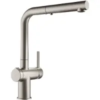 Franke 115.0653.505, Ziehen, Stahl, Messing, Hebelgriffe, Einzelbild, 3/8"