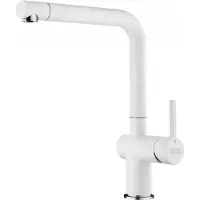 Franke 115.0653.376, Standard, Chrom, Weiß, Messing, Hebelgriffe, Einzelbild, 3/8"