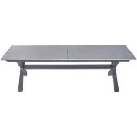 LC Garden Vancouver Ausziehtisch 280/340/400x100cm Aluminium/Glaskeramik Beton Optik