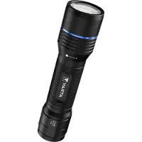 Varta Akku-Taschenlampe Nightcutter F20R, 4 Leuchtmodi, 400 lm, 150 m Reichweite, ø 34 x H 160 mm