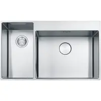 Franke BWX 220-54-27 TL, Aufsatzwanne, Rechteckig, Edelstahl, Edelstahl, 2 Becken, Rechteckig