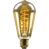 Blulaxa LED FlexFilament ST64, E27, 4,8 W, 2200 K, EEK: G, 380 lm, IP20, dimmbar, warmweiß
