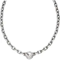 Emporio Armani Silver Stainless Steel Necklace EGS3235040