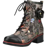 LAURA VITA Schnürstiefeletten Damen 32313236373930 Schwarz 36 EU