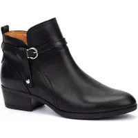 Pikolinos für Damen. W1U-8901C1 Daroca Lederstiefel schwarz (35), 3 bis 5 cm, Reißverschluss, Lässig, Klassisch