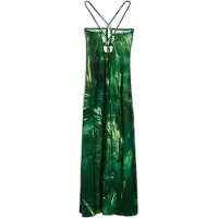 Desigual Sommerkleid Montpellier 25SWVK55 Grün Slim Fit