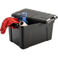 IRIS OHYAMA Multi Box Gr. S 60 Liter - 3er Set, schwarz-rot 6167