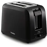 Tefal TT1A18, 2 Scheibe(n), Schwarz, Edelstahl, Niveau, 800 W
