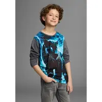 Kidsworld Langarmshirt "PANTHER, Fotoprint" Shirt mit Fotodruck, Gecko