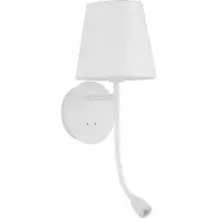 Lyora NIA Wandleuchte E27 2-fach Weiß 3W Warmweiss 19x16x30cm 9182371