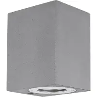 Nova Luce FUENTO Wandleuchte GU10 Grau 7W IP65 8,6x10x12cm dimmbar 9790542