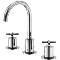 Steinberg Serie 250 Waschtischarmatur, schwenkbar, 3-Loch, mit Ablaufgarnitur, Ausladung 150mm, 2502000