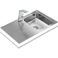 Teka Universe 45 T-XP 1C 1E, Aufsatzwanne, Rechteckig, Edelstahl, Edelstahl, 1 Becken, Rechteckig