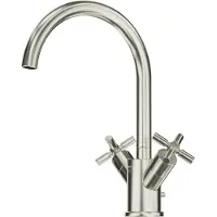 Steinberg Serie 250 Waschtischarmatur, schwenkbar, Zweigriff, mit Ablaufgarnitur, Ausladung 155mm, 2501500BN