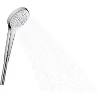 Hansgrohe Croma Select S, Handduschbrause mit Kopf, Chrom, Weiß, Wand