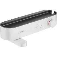 Hansgrohe Badewannenthermostat ShowerTablet Sel. 400 412x115mm, AP, 2 Verbraucher, mattweiß