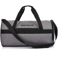 Meteor Sirin 25 l Sporttasche Trainingstasche Reisetasche Tasche Gym Bag Fitnesstasche grau melange/schwarz