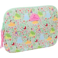 Safta Laptop Hülle Disney Princess Bloom grün Rosa 15,6" 39,5 x 27,5 x 3,5 cm