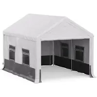 Blumfeldt Partyzelt - 4x3m, Festzelt mit Seitenwänden, Wetterfestes Gewebe, Stabiles Stahlrahmen, Einfache Montage, Ideal für Outdoor-Partys, BBQs & Gartenpavillon