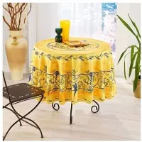 You do it Nappes Provençales - - Glyzinie - Polyester - 180cm - gelb