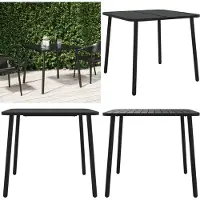 vidaXL Gartentisch Anthrazit 80x80x71 cm Stahl - Gartentisch - Gartentische - Außentisch - Terrassentisch