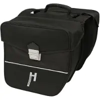 Haberland Doppeltasche E-Bike L schwarz - geräumige Gepäckträgertasche für E-....
