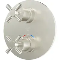 Steinberg Serie 250 Dusch-/Wannenarmatur, Fertigmontageset, Unterputz, zwei Verbraucher, 25041333BN