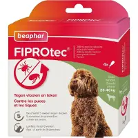 Beaphar FiproTec Spot-On Hund - 20 - 40 kg - 3 + 1 Pipetten